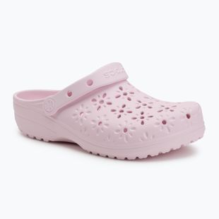 Crocs Classic Floral Cutout Clog rózsaszín tej