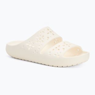 Crocs Classic Floral Cutout szandál kréta flip flopok