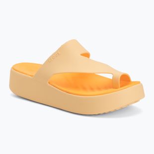 Női flip-flopok Crocs Getaway Platform Toe Loop golden hour