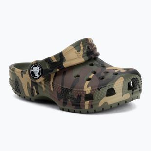 Gyerek papucsok Crocs Classic Camouflage Toddler army green/multi