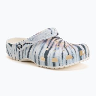 Papucsok Crocs Classic Tie Dye chalk/multi