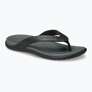 Papucsok Crocs Coast Flip black/slate grey