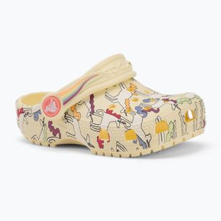 Gyerek papucsok Crocs Classic Unicorn Graphic yellow light