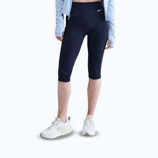 Női leggings Nike One High Waisted Capri midnight navy/fehér