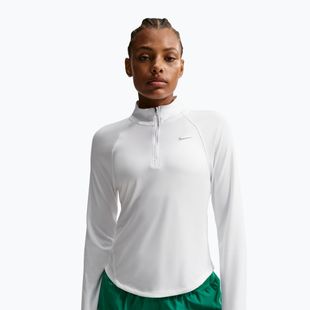 Női futó hosszú ujjú Nike Tempo Swoosh Run Dri-Fit 1/4-Zip white/black