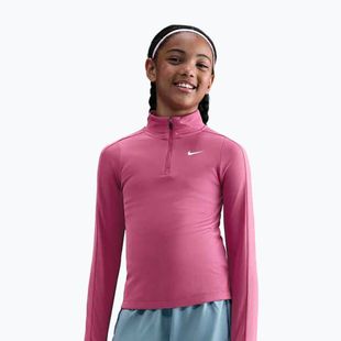 Gyerek hosszú ujjú edzőfelső Nike Dri-Fit 1/4 Zip sweet beet/white