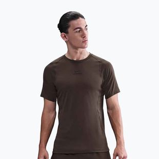 Férfi edzőpóló Nike Pro Training Dri-Fit baroque brown/black