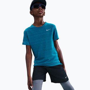 Gyerek edzőpóló Nike Dri-Fit Miler green abyss/green abyss