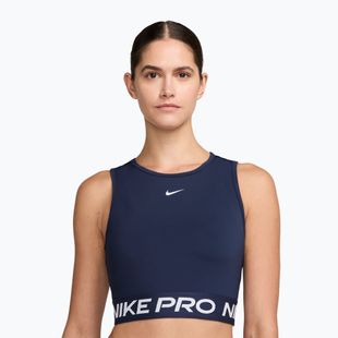 Női edző felső Nike Pro Dri-Fit midnight navy/white