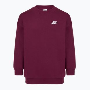 Gyerek pulóver Nike Sportswear Club Fleece burgundy/white
