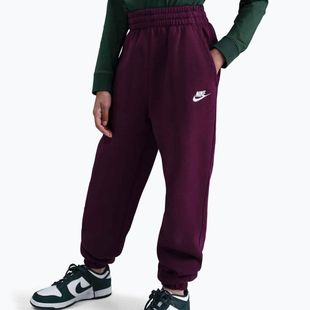 Gyerek melegítőnadrág Nike Sportswear Club Fleece burgundy/burgundy/white