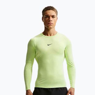 Férfi edző hosszú ujjú póló Nike Pro Dri-Fit Tight Fitness light liquid lime/black