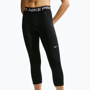 Női leggingsek Nike Pro Mid-Rise Crop black/white