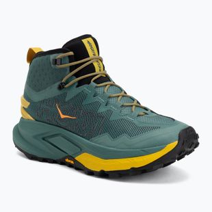 Férfi trekking bakancsok HOKA Mafate Hike thyme/yellow gold