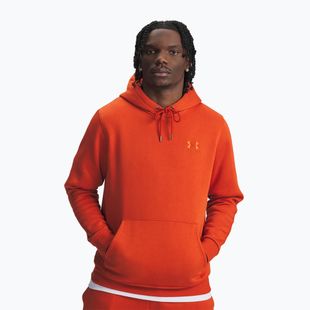 Férfi kapucnis pulóver Under Armour Essential Fleece Hoodie surplus orange/surplus orange