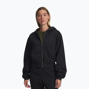 Női edzőpulóver Under Armour Icon Vida Fleece FZ black/black