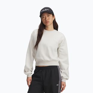 Női edzőpulóver Under Armour Icon Vida Fleece Crew summit white/summit white