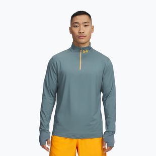 Férfi hosszú ujjú futópóló Under Armour Launch Pro 1/4 Zip jasper blue/reflective