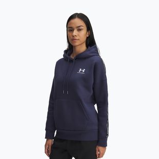 Női kapucnis pulóver Under Armour Icon Fleece Taped Hoody washed navy/white