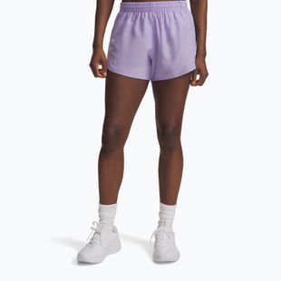 Női futó rövidnadrág Under Armour Fly By 3" átlátszó/átlátszó/visszaverő