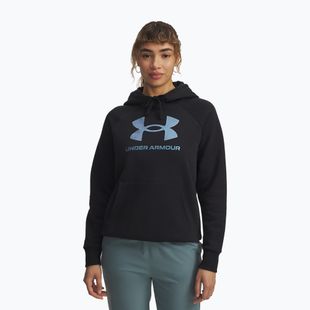 Női Under Armour Rival Feelce Shimmer kapucnis pulóver fekete/irizáló