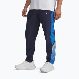 Férfi futónadrág Under Armour Velociti Storm mosott tengerészkék/kék atlantisz/visszaverődés