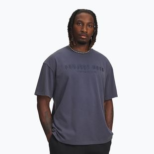 Férfi póló Under Armour Project Rock Q3 ST Graphic downpour gray/white