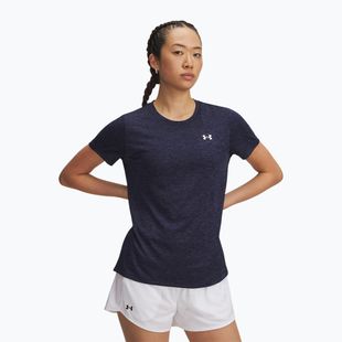 Női edzőpóló Under Armour Tech Twist midnight navy/white