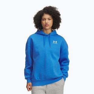 Női Under Armour Icon Fleece kapucnis pulóver kék atlantisz/fehér