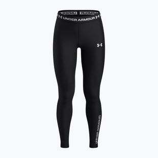 Gyerek leggingsek Under Armour HeatGear Graphic Leggings black/white