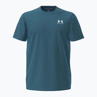 Férfi póló Under Armour Logo Emb Heavyweight boundless blue/white