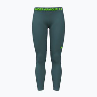 Női edzőleggings Under Armour HeatGear rack green/hyper green