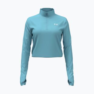 Női hosszú ujjú edzőfelső Under Armour Tech Branded 1/2 Zip blue haze/lumos lime/white