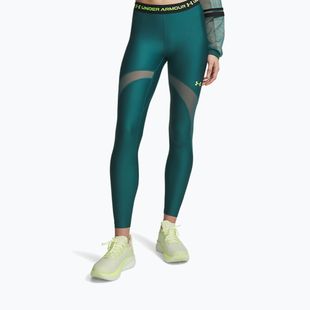 Férfi edző leggings Under Armour HeatGear Mesh rack green/hyper green