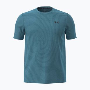 Férfi edzőpóló Under Armour Vanish Seamless Novelty blue haze/black
