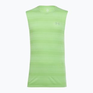 Under Armour Velociti Tank férfi futópóló lumos lime/white