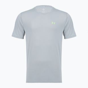 Férfi edzőpóló Under Armour Tech Taping mod gray/black/lumos lime