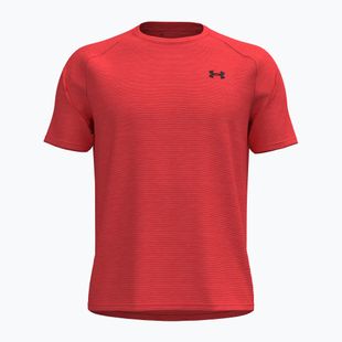 Férfi edzőpóló Under Armour Tech Textured venom red/black