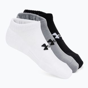 Férfi zokni Under Armour Performance Cotton NS 3 pack white/steel/steel