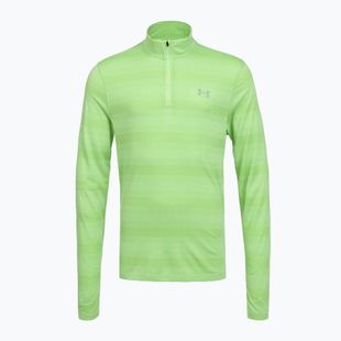 Férfi futó pulóver Under Armour Velociti 1/4 Zip lumos lime/white