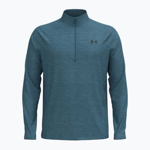 Férfi hosszú ujjú felső Under Armour Tech Textured 1/2 Zip Boundless Blue/Black