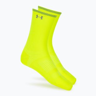 Under Armour Velociti Lite Crew magas szárú zokni high vis yellow/high vis yellow/white