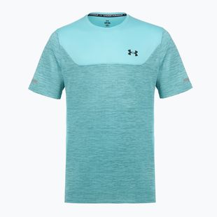 Férfi edzőpóló Under Armour Tech Utility blue haze/black