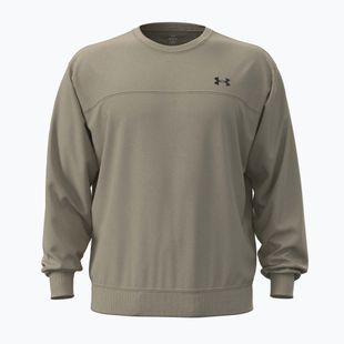 Férfi pulóver Under Armour Rival LW Crew city khaki/black