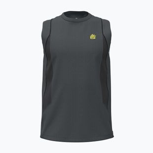 Férfi kosárlabda mez Under Armour Curry Training Tank lumin yellow