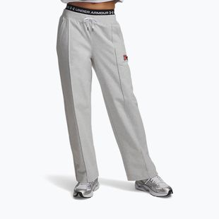 Női nadrág Under Armour Sport Terry Trend halo grey light heather/black