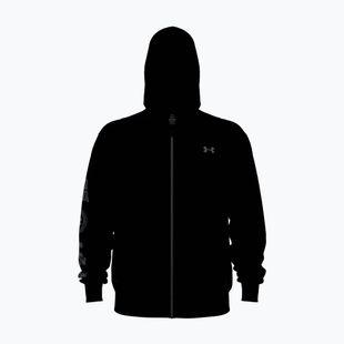 Férfi pulóver Under Armour Rival LW Graphic FZ black/black