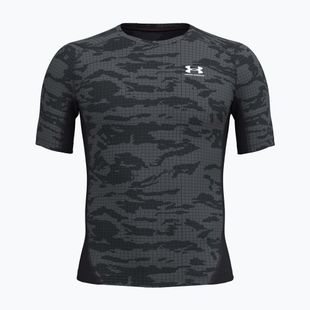Férfi edzőpóló Under Armour HG Printed black/castlerock/white