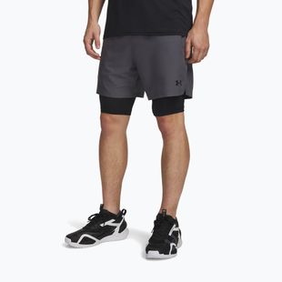 Férfi edző rövidnadrág Under Armour Vanish Woven 2.0 2IN1 Shorts castlerock/black