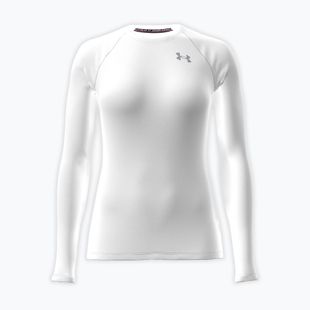Női edző hosszú ujjú póló Under Armour HG Authentics Comp LS white/halo gray